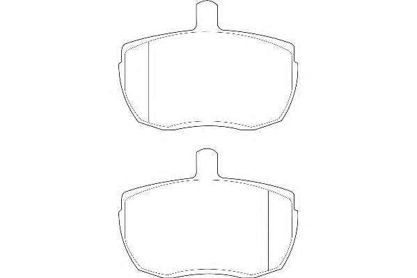 Комплект тормозных колодок, дисковый тормоз