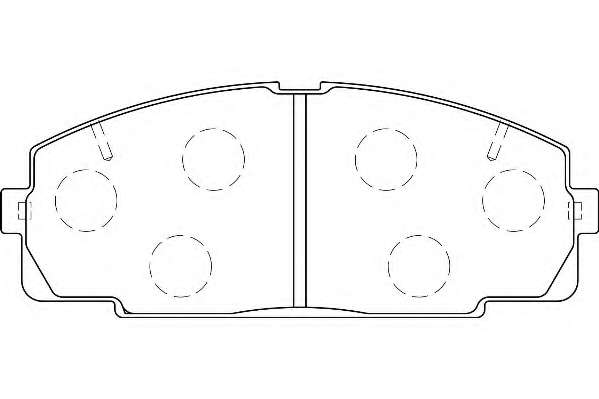 Комплект тормозных колодок, дисковый тормоз