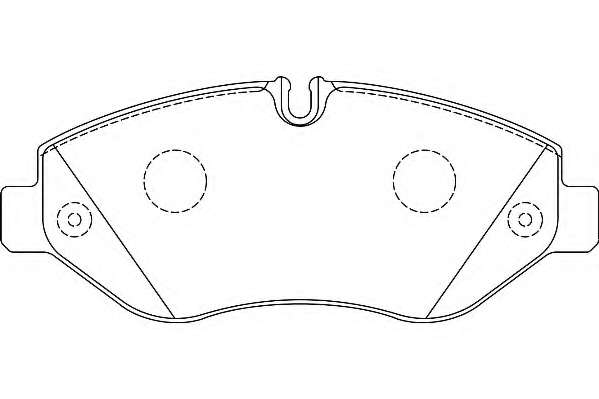 Комплект тормозных колодок, дисковый тормоз
