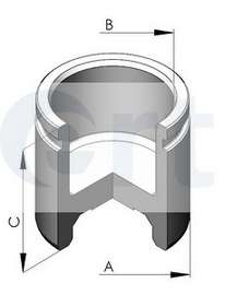 Поршень, корпус скобы тормоза