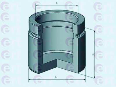 TгOCZEK ZACISKU HAM ERT 150819C/D025296 PRZ╙D FORD GLALXY 00-06,SEAT ALHAMBRA 95-10,VW SHARAN 95-10,