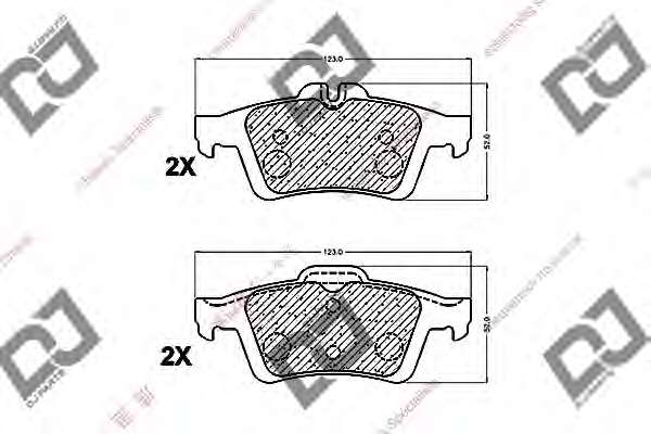 Комплект тормозных колодок, дисковый тормоз