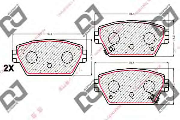 Комплект тормозных колодок, дисковый тормоз