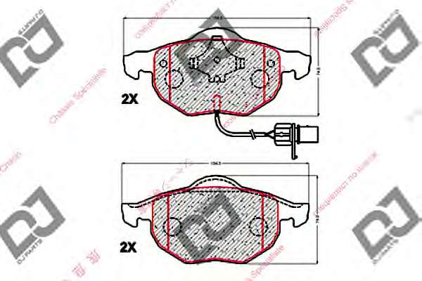 Комплект тормозных колодок, дисковый тормоз