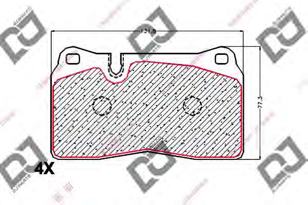 Комплект тормозных колодок, дисковый тормоз