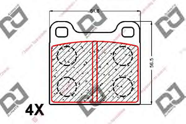 Комплект тормозных колодок, дисковый тормоз