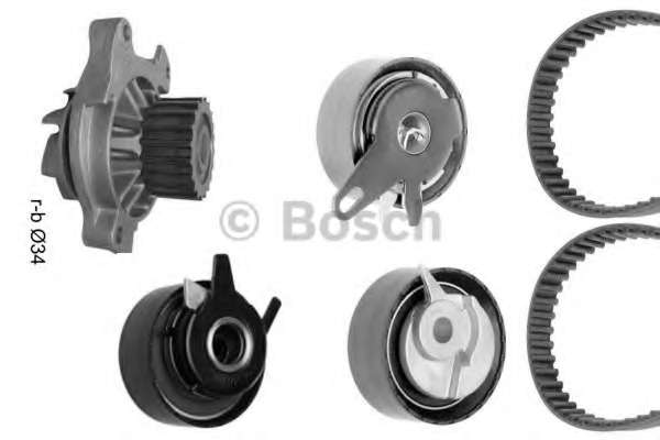 Комплект ГРМ + помпа VW LT 2.5 96-/VW T4 2.5 TDI 91-