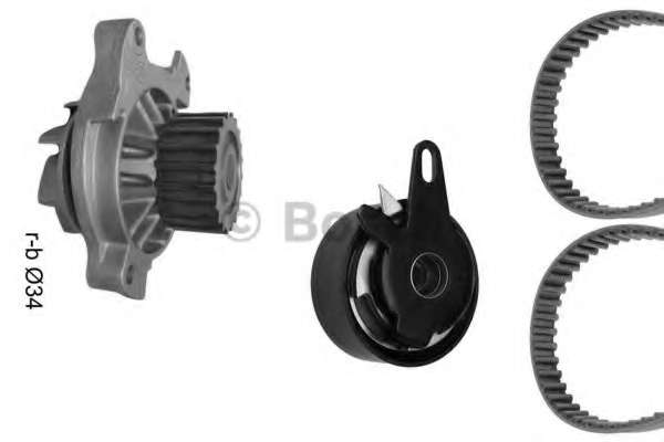 Комплект ГРМ + помпа VW LT 96-06/VW T4 2.5TDI 91-03/Audi A6 2.5TDI 94-97 (26.5x122z)