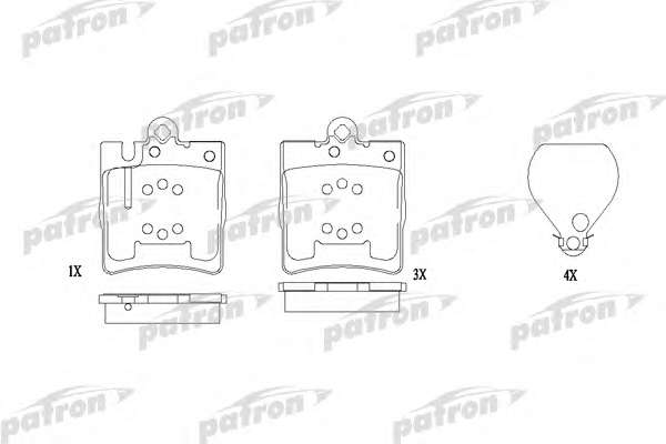 Комплект тормозных колодок, дисковый тормоз