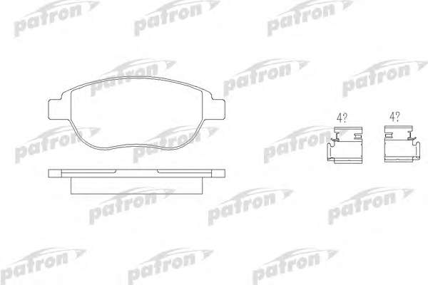 Комплект тормозных колодок, дисковый тормоз