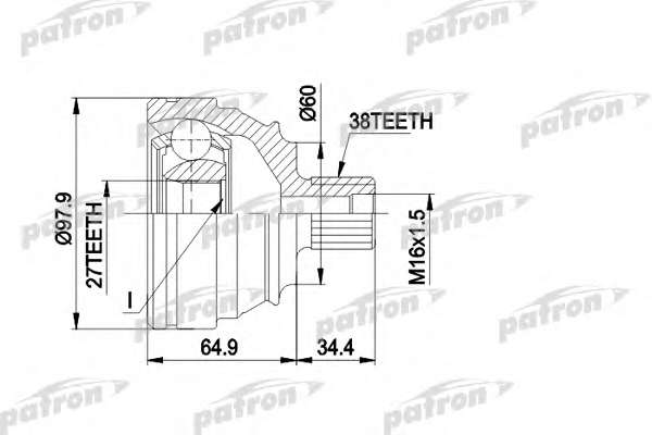 Шарнирный комплект, приводной вал
