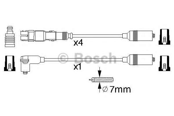 Проводи запалювання Audi A4/VW Passat B5 1.6 94-00 (к-кт)