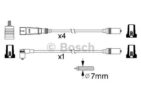 Кабелі запалювання VW Golf/Passat 1.8/2.0 91-02 (к-кт)
