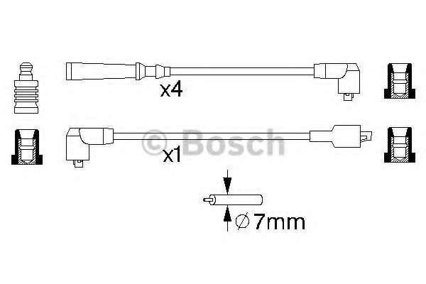 Провода зажигания Nissan Sunny/Micra 1.0-1.6 82-90 (к-кт)