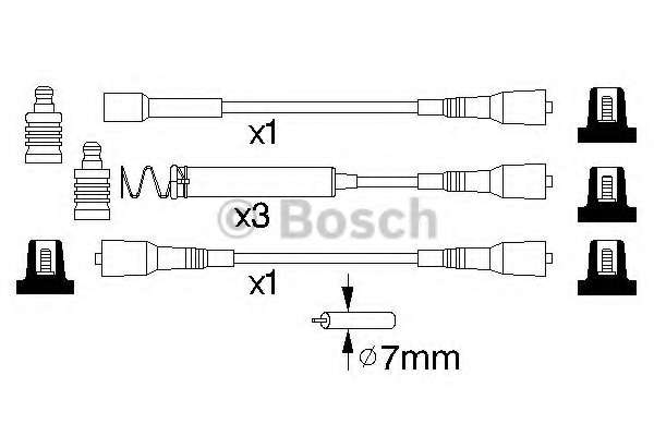 Провід запалювання Opel Omega A 1.8-2.0i 86-98 (к-кт)