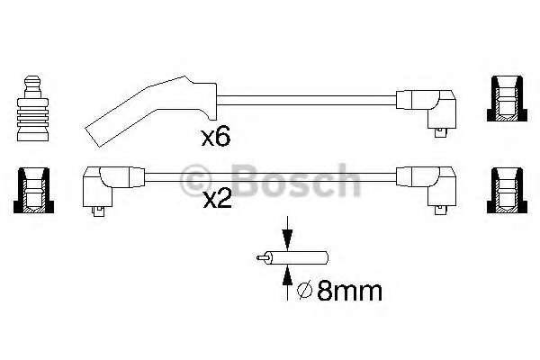 Провід запалювання Ford Scorpio/Sierra 2.9 86-94 (к-кт)