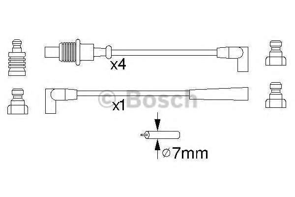 Провода зажигания Renault 19/Clio 1.8 91-98 (к-кт)