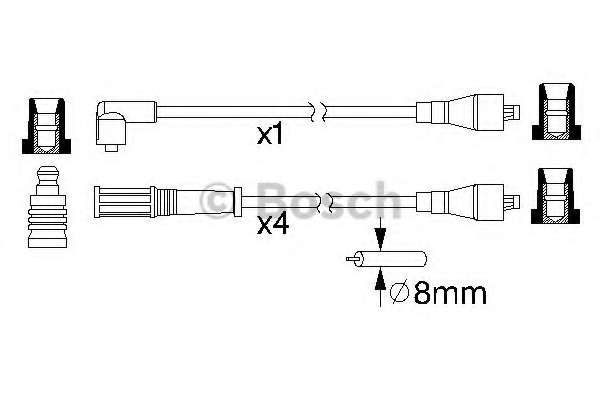 Комплект проводов зажигания