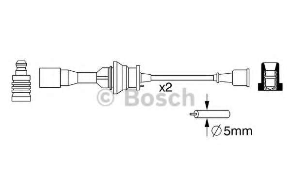 Проводи запалювання Mazda 323 1.5/1.6 16V 98-04 (к-кт)