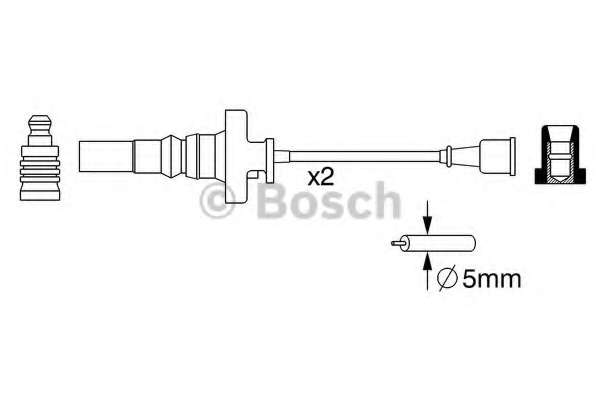 Провід запалювання Mitsubishi Lancer/Colt 1.3-2.4 98- (к-кт)