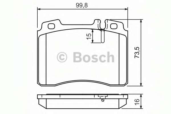 Колодки гальмівні (передні) MB E-Class (W124) 92-97 (M104/M119) Знято з постачання
