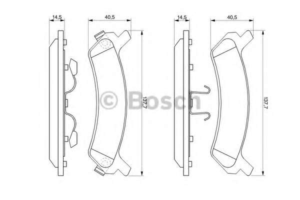 Комплект тормозных колодок, дисковый тормоз