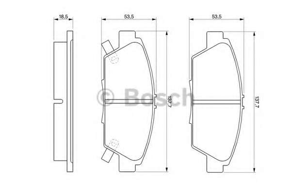 Колодки гальмівні (передні) Honda Accord V 92-98/Prelude III/IV/V 86-01/Rover 600 93-00 (Akebono)