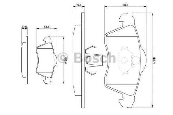 Колодки тормозные (передние) VW T4 90-03