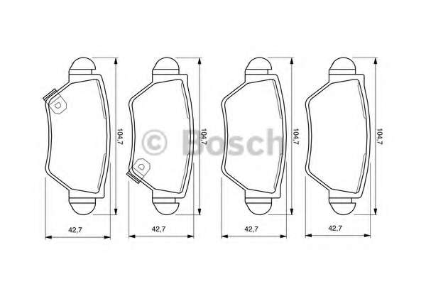 Комплект тормозных колодок, дисковый тормоз