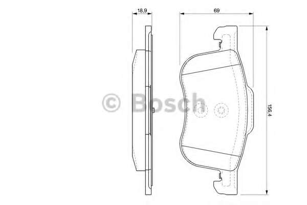 Колодки гальмівні (передні) Volvo S60/S80 2.0/2.4 D/T 98-10 (Ate-Teves)