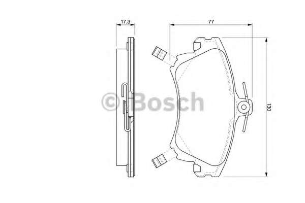 Колодки гальмівні (передні) Mitsubishi Carisma 95-06/Colt 04-13/Volvo V40/S40 95-06