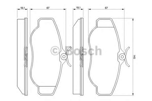 Колодки гальмівні (передні) Land Rover Discovery II/Range Rover II 94-04 (Lucas-Girling)
