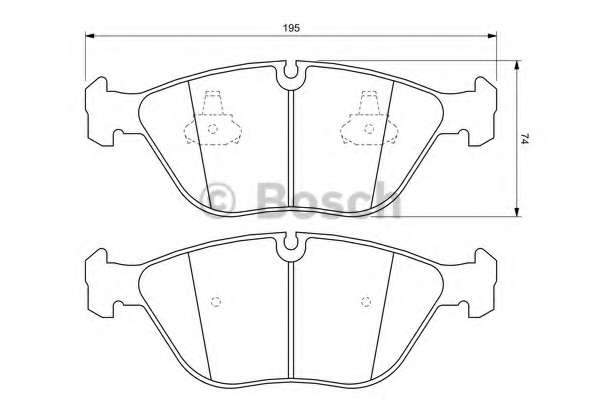 Колодки гальмівні (передні) Audi A8/BMW 7 (E38)/VW Golf IV 94-