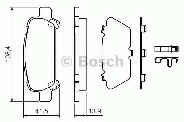 Колодки гальмівні (задні) Subaru Impreza/Outback/Forester 95-09 (Sumitomo)