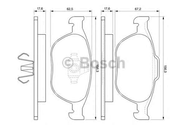 Колодки гальмівні (передні) Ford Connect 02-13 (Ate)