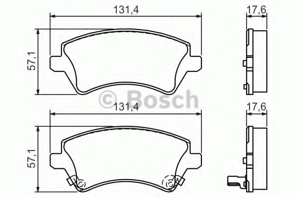 Колодки гальмівні (передні) Toyota Corolla 02-07
