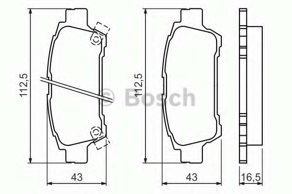 Колодки гальмівні (задні) Toyota Avensis/ Privia 2.0/2.0D 01-09