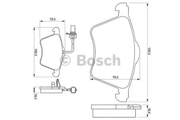 Колодки гальмівні (передні) Seat Alhambra/VW Sharan 1.8-1.9TDI 95-10 (Ate) (18.5x156.3x78.7)