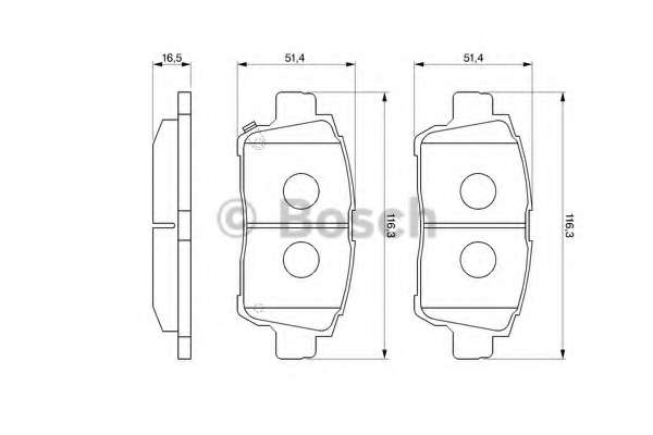 Колодки гальмівні (передні) Toyota Corolla 01-08/Prius 03-09/Yaris 99-05