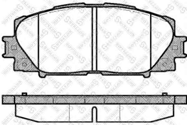Комплект тормозных колодок, дисковый тормоз