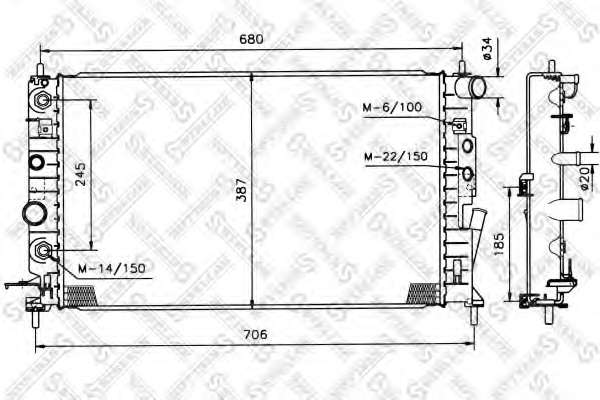 Радиатор, охлаждение двигателя