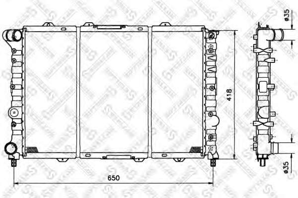 Радиатор, охлаждение двигателя