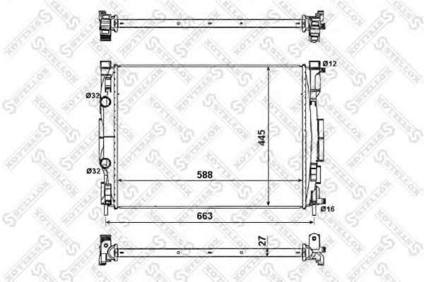 Радиатор, охлаждение двигателя