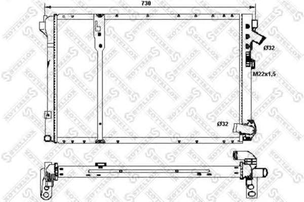 Радиатор, охлаждение двигателя