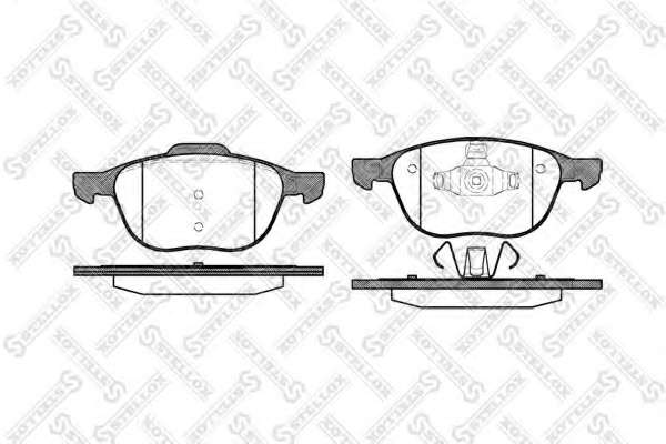 Комплект тормозных колодок, дисковый тормоз