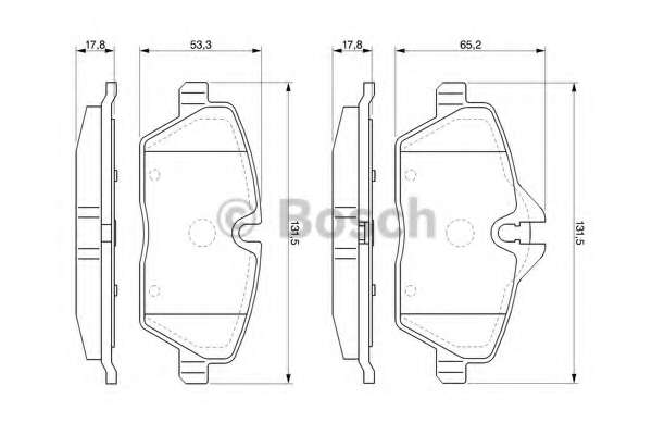 Комплект тормозных колодок, дисковый тормоз