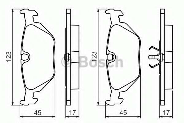 Колодки тормозные (задние) BMW 3 (E36) 93-00
