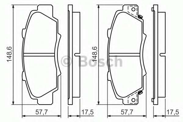 Колодки гальмівні (передні) Honda Accord V/VI 93-03/Civic 97-01