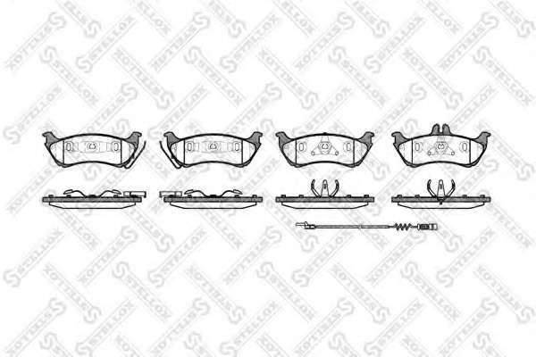 Комплект тормозных колодок, дисковый тормоз