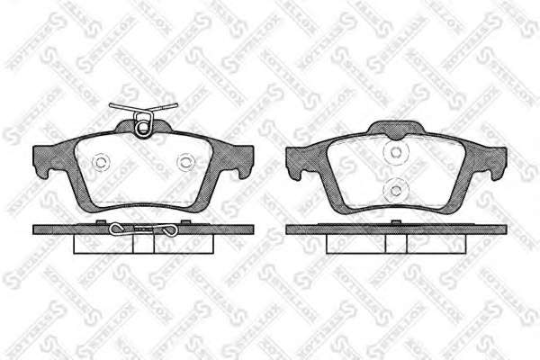 Комплект тормозных колодок, дисковый тормоз